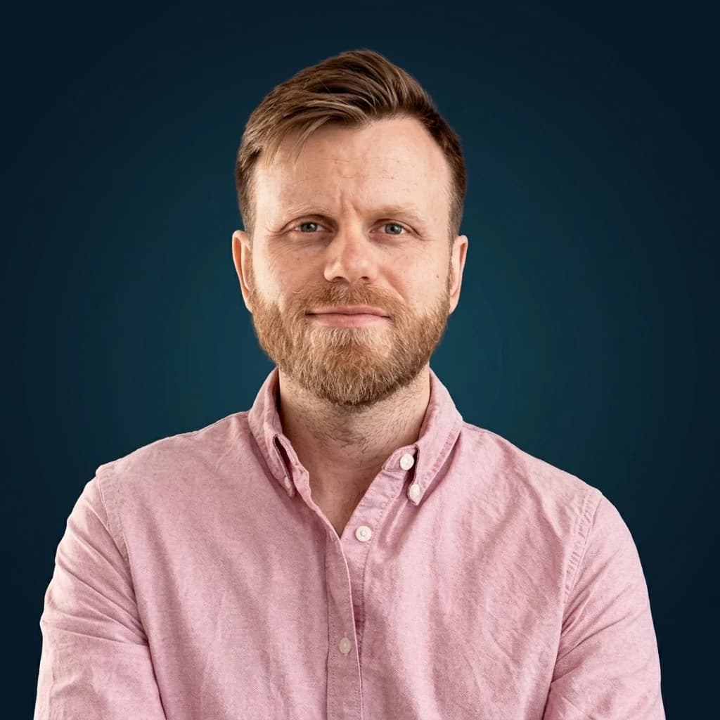 Portrett av Kristoffer Holand, gründer av North Group